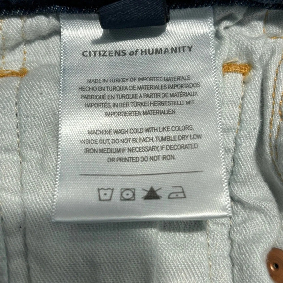 CITIZENS OF HUMANITY Sz 25 Jeans Libby Flare Button Fly Mid-Wash High Rise Denim - Picture 12 of 13